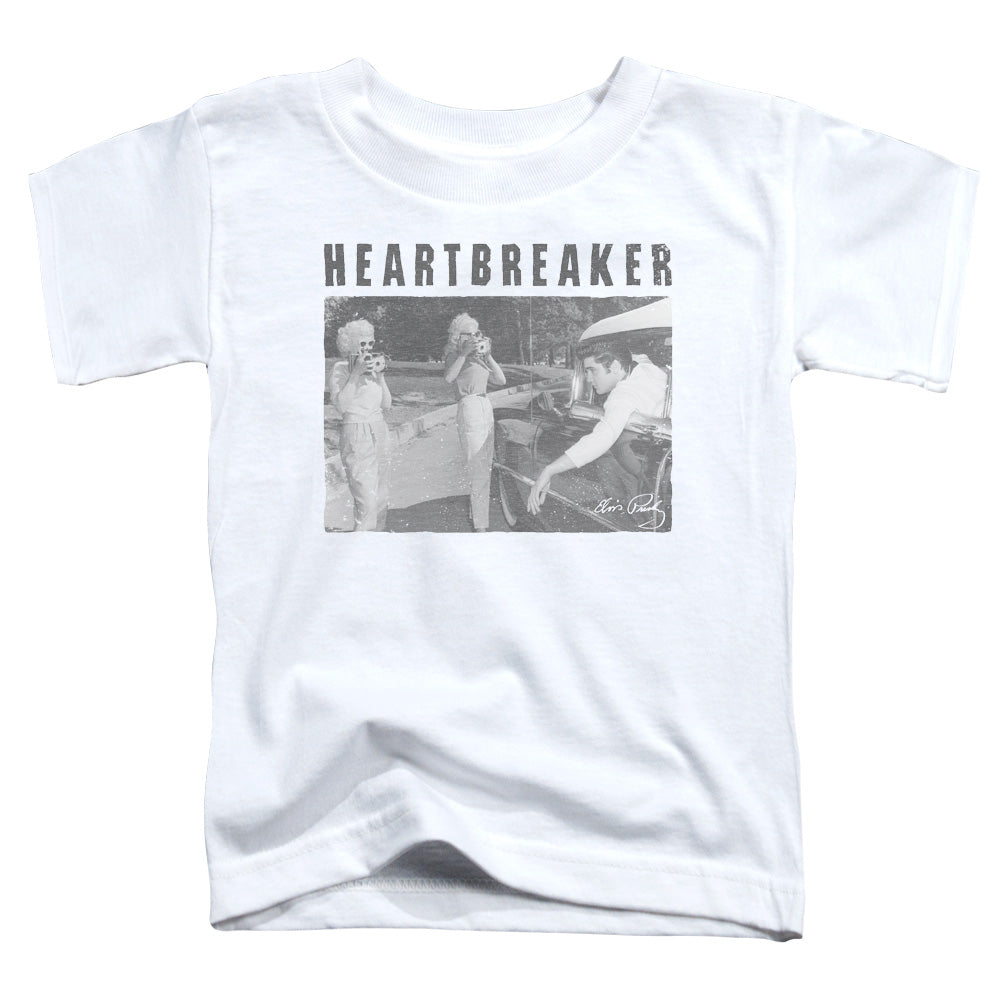 ELVIS PRESLEY/HEARTBREAKER - S/S TODDLER TEE - WHITE
