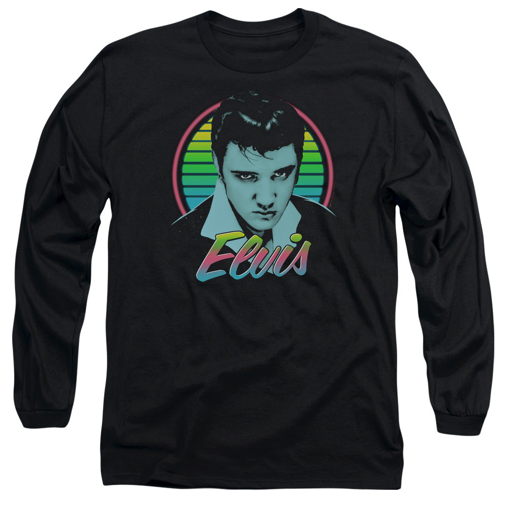 ELVIS PRESLEY/NEON KING - L/S ADULT 18/1 - BLACK