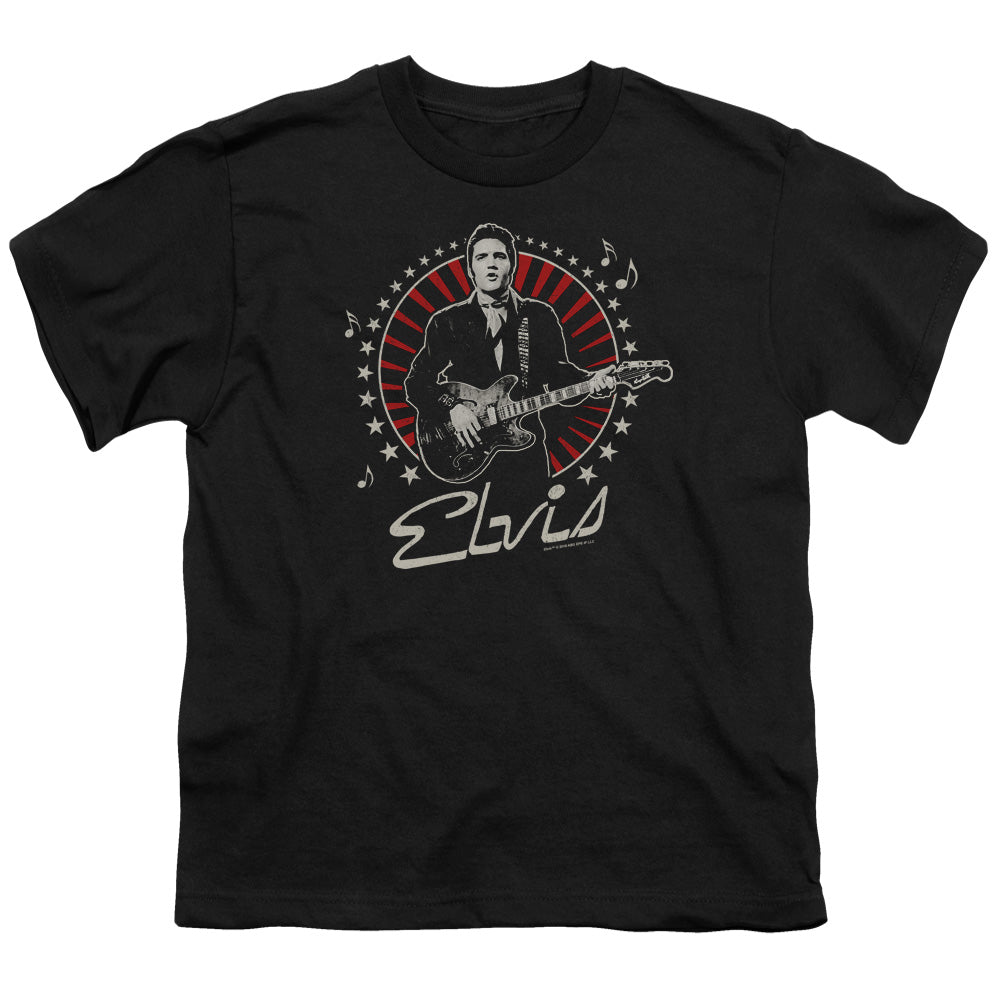 ELVIS PRESLEY/STARS - S/S YOUTH 18/1 - BLACK