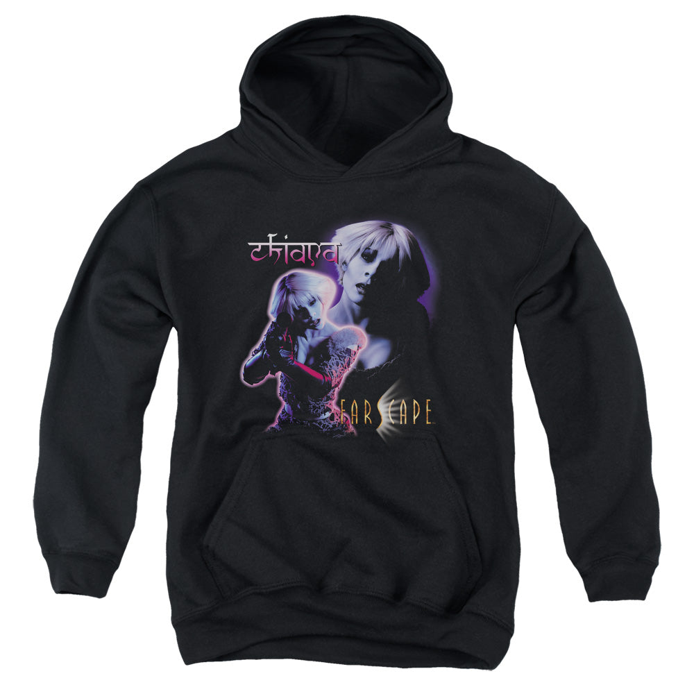 FARSCAPE/CHIANA - YOUTH PULLOVER HOODIE - BLACK