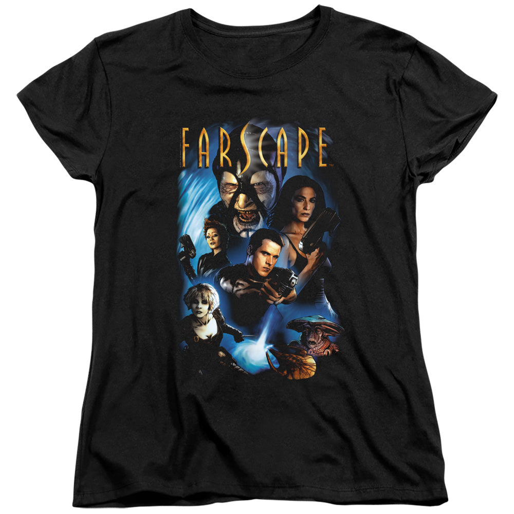 FARSCAPE/COMIC COVER - S/S WOMENS TEE - BLACK