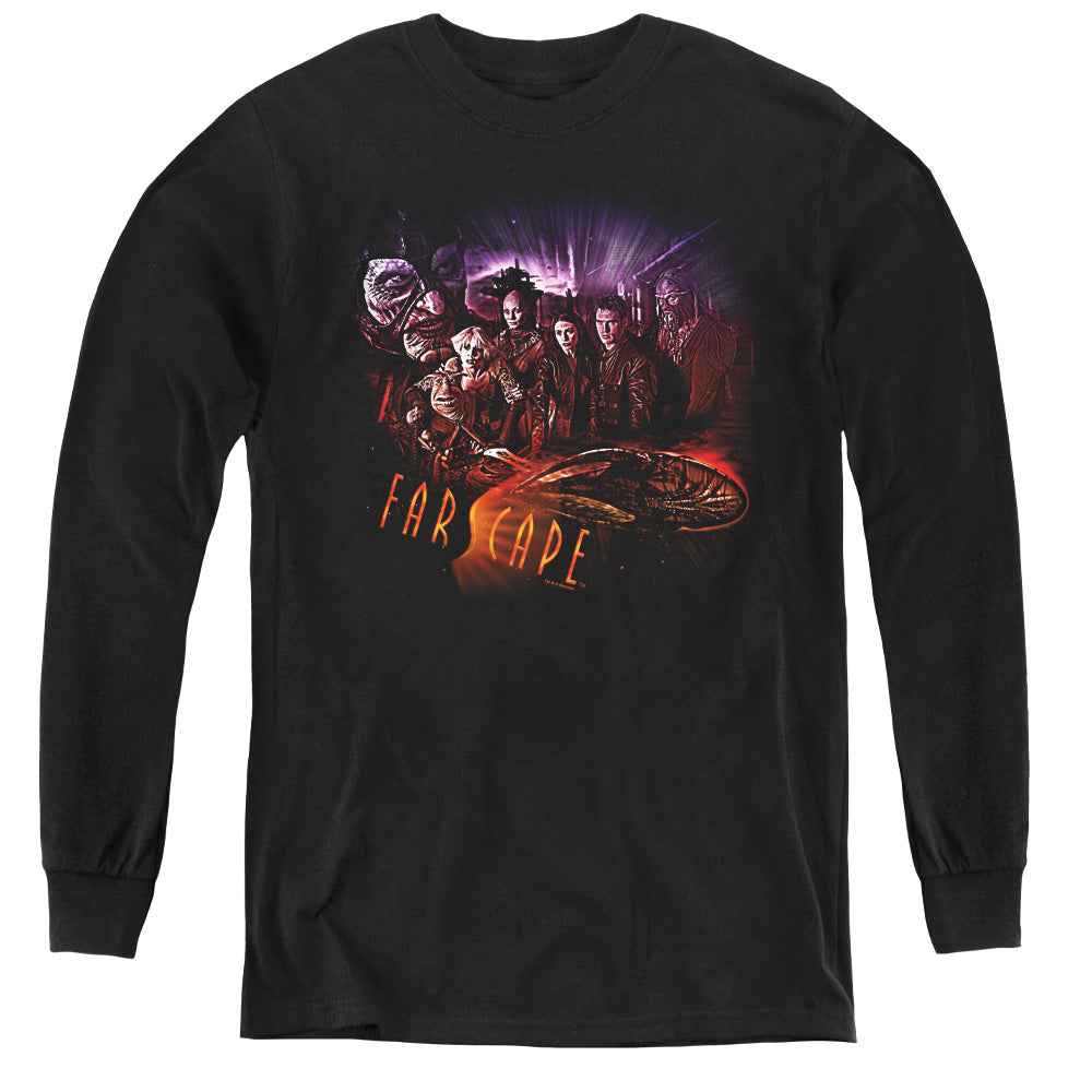 FARSCAPE/GRAPHIC COLLAGE - YOUTH LONG SLEEVE TEE - BLACK