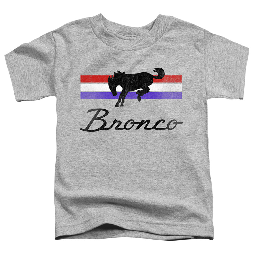 FORD BRONCO/BRONCO STRIPES - S/S TODDLER TEE - ATHLETIC HEATHER