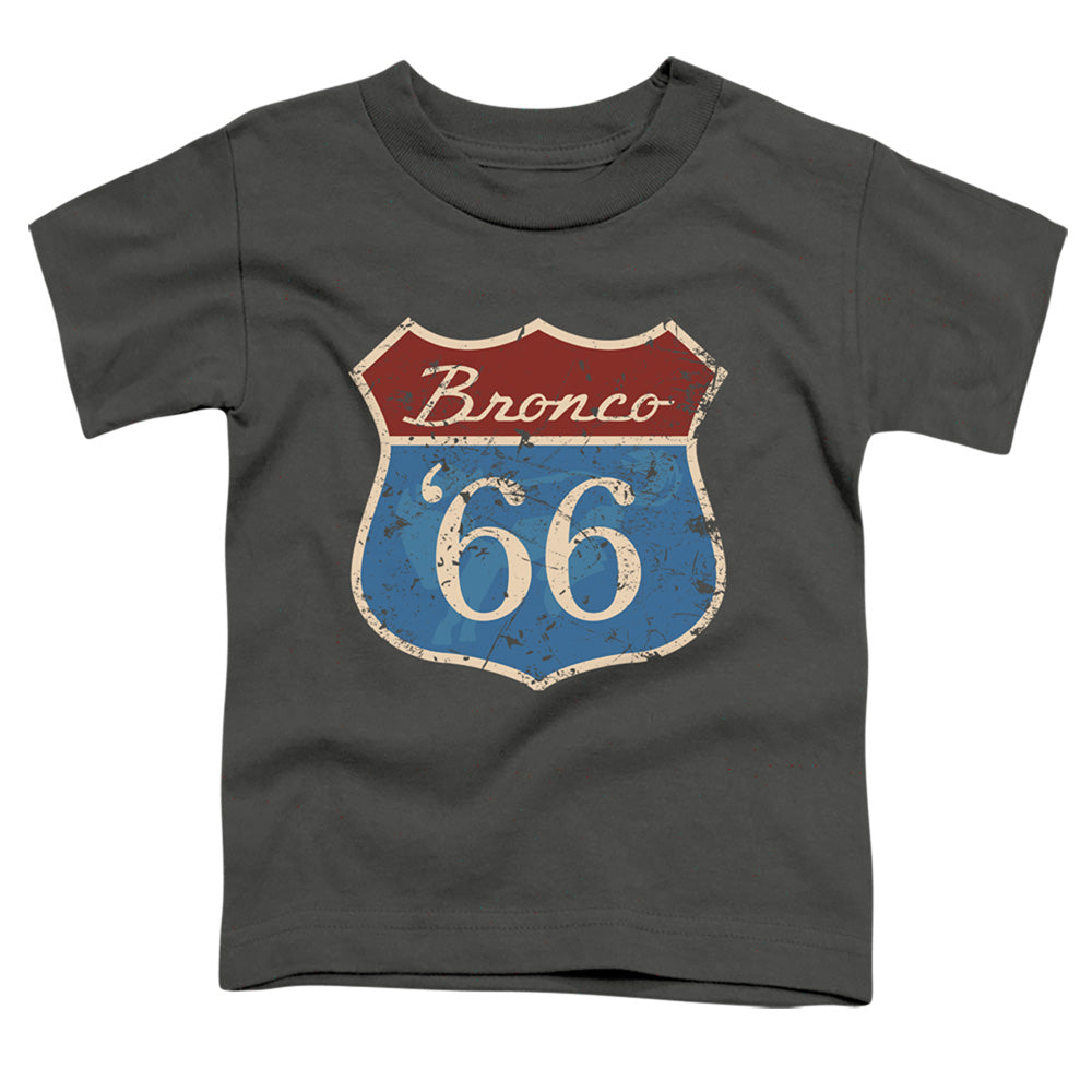 FORD BRONCO/ROUTE 66 BRONCO - S/S TODDLER TEE - CHARCOAL