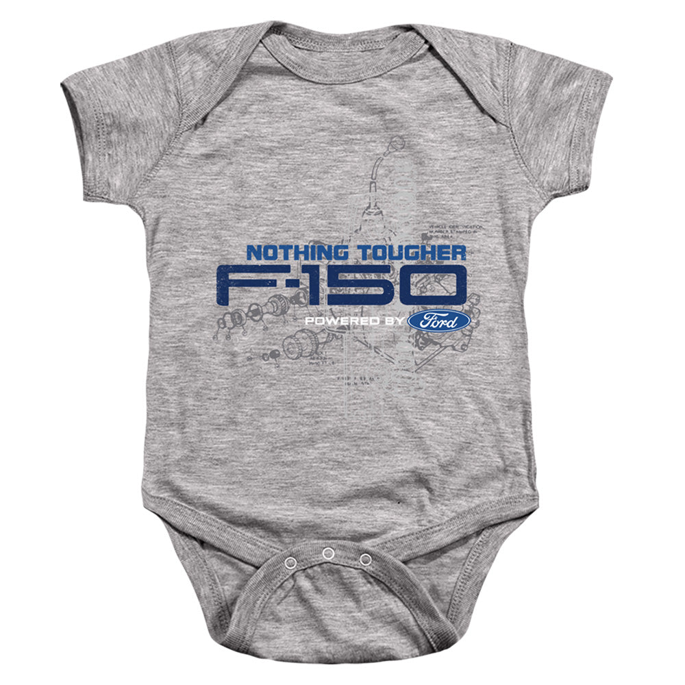 FORD TRUCKS/ENGINE SCHEMATIC - INFANT SNAPSUIT - ATHLETIC HEATHER