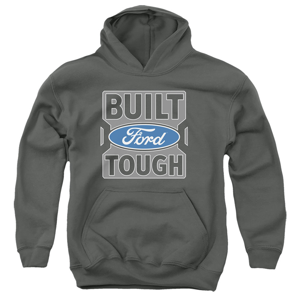 FORD TRUCKS/BUILT FORD TOUGH - YOUTH PULLOVER HOODIE - CHARCOAL