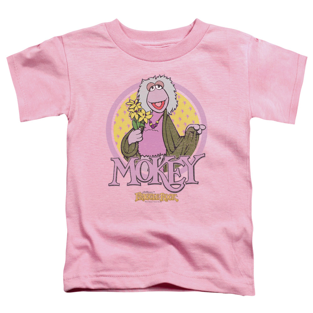 FRAGGLE ROCK/MOKEY CIRCLE - S/S TODDLER TEE - PINK