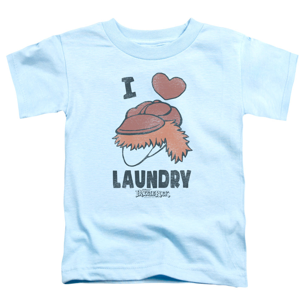 FRAGGLE ROCK/LAUNDRY LOVER - S/S TODDLER TEE - LIGHT BLUE