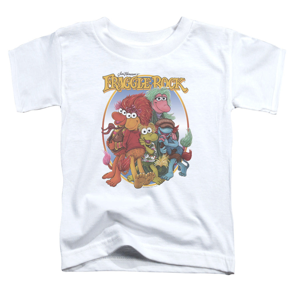 FRAGGLE ROCK/GROUP HUG - S/S TODDLER TEE - WHITE