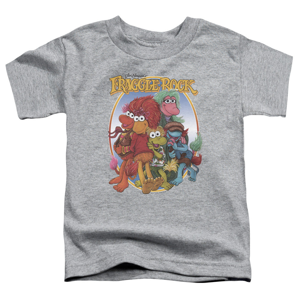 FRAGGLE ROCK/GROUP HUG - S/S TODDLER TEE - ATHLETIC HEATHER