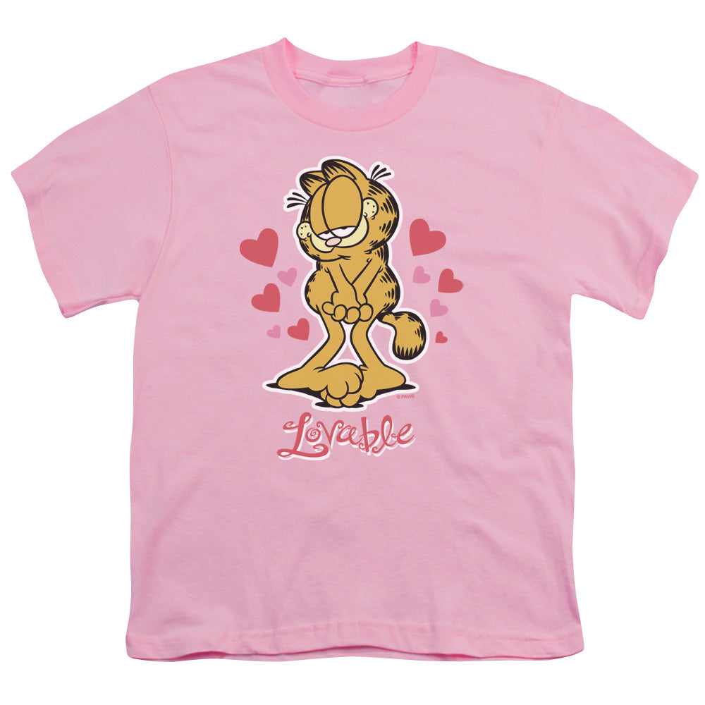 GARFIELD/LOVABLE - S/S YOUTH 18/1 - PINK