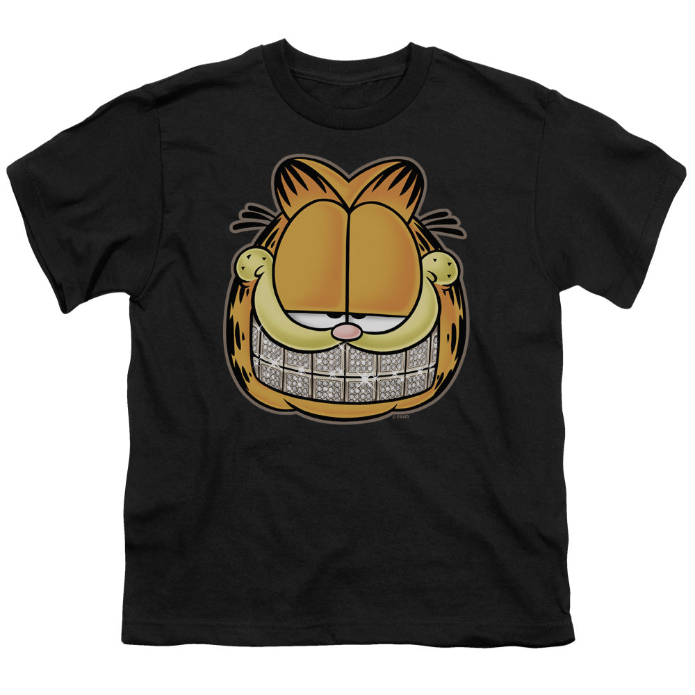 GARFIELD/NICE GRILL - S/S YOUTH 18/1 - BLACK