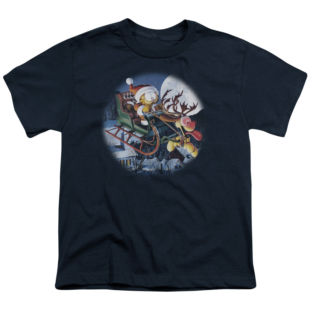 GARFIELD/MOONLIGHT RIDE - S/S YOUTH 18/1 - NAVY