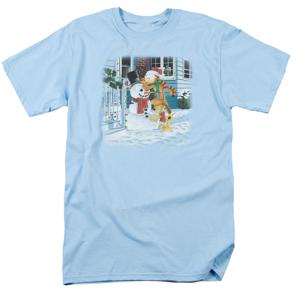 GARFIELD/SNOW FUN - S/S ADULT 18/1 - LIGHT BLUE