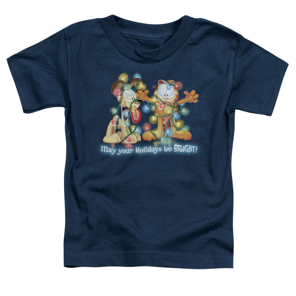 GARFIELD/BRIGHT HOLIDAYS - S/S TODDLER TEE - NAVY