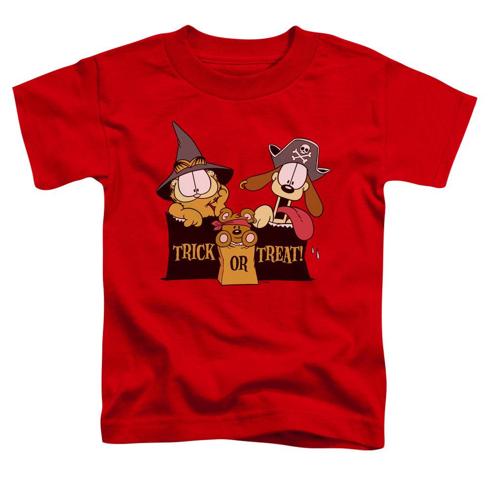 GARFIELD/TRICK OR TREAT - S/S TODDLER TEE - RED
