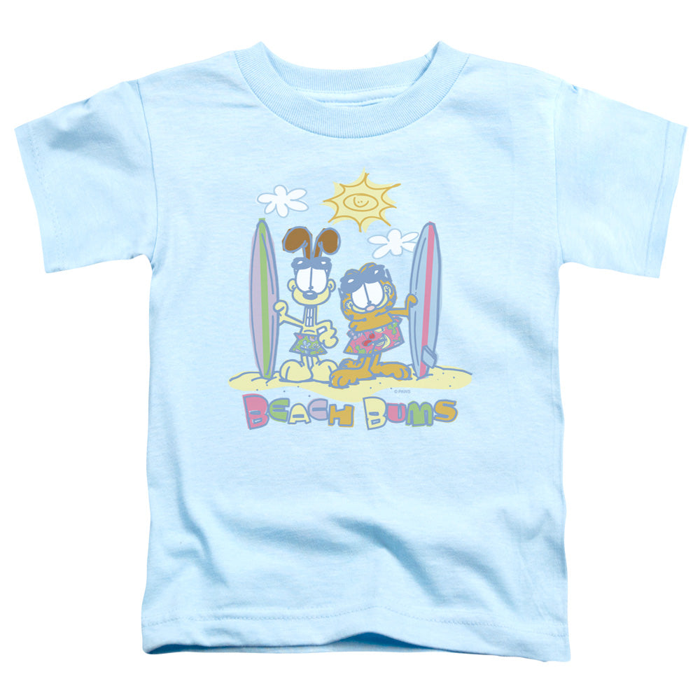 GARFIELD/BEACH BUMS - S/S TODDLER TEE - LIGHT BLUE