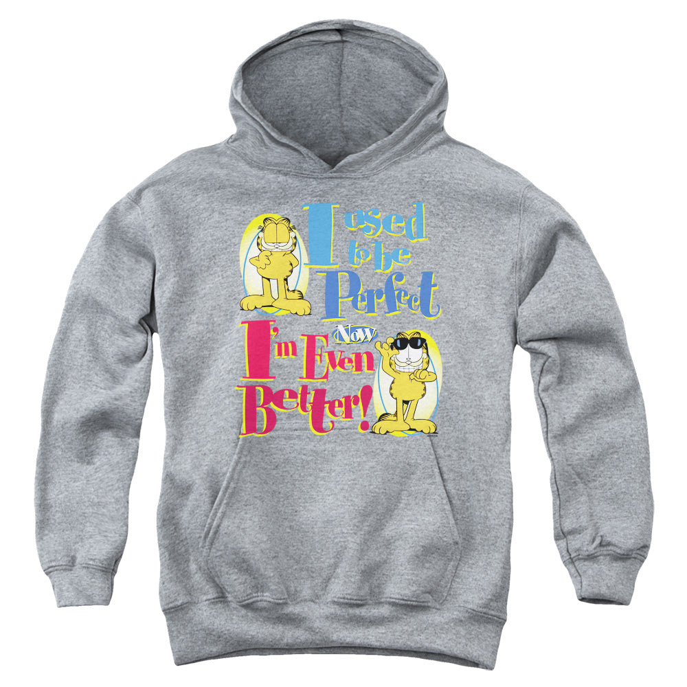 GARFIELD/EVEN BETTER - YOUTH PULLOVER HOODIE - ATHLETIC HEATHER