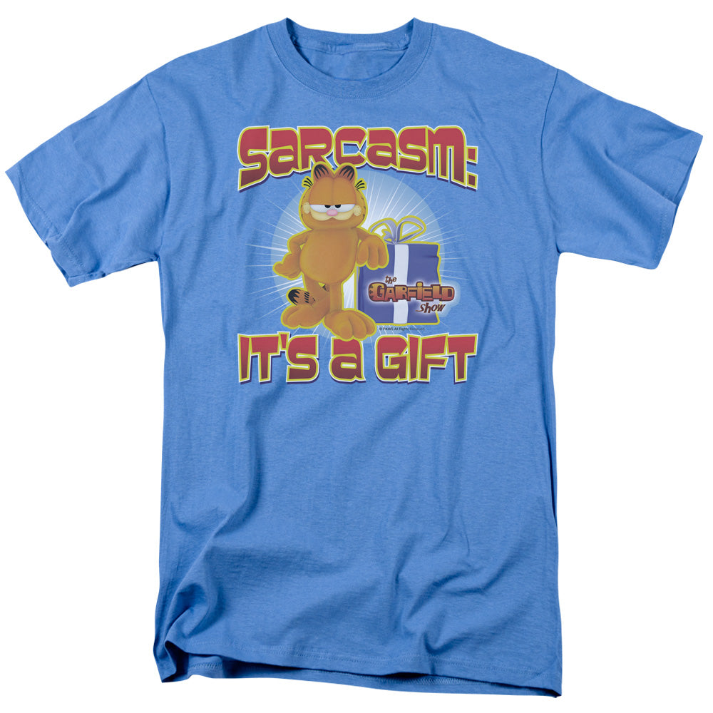 GARFIELD/SARCASM - S/S ADULT 18/1 - CAROLINA BLUE