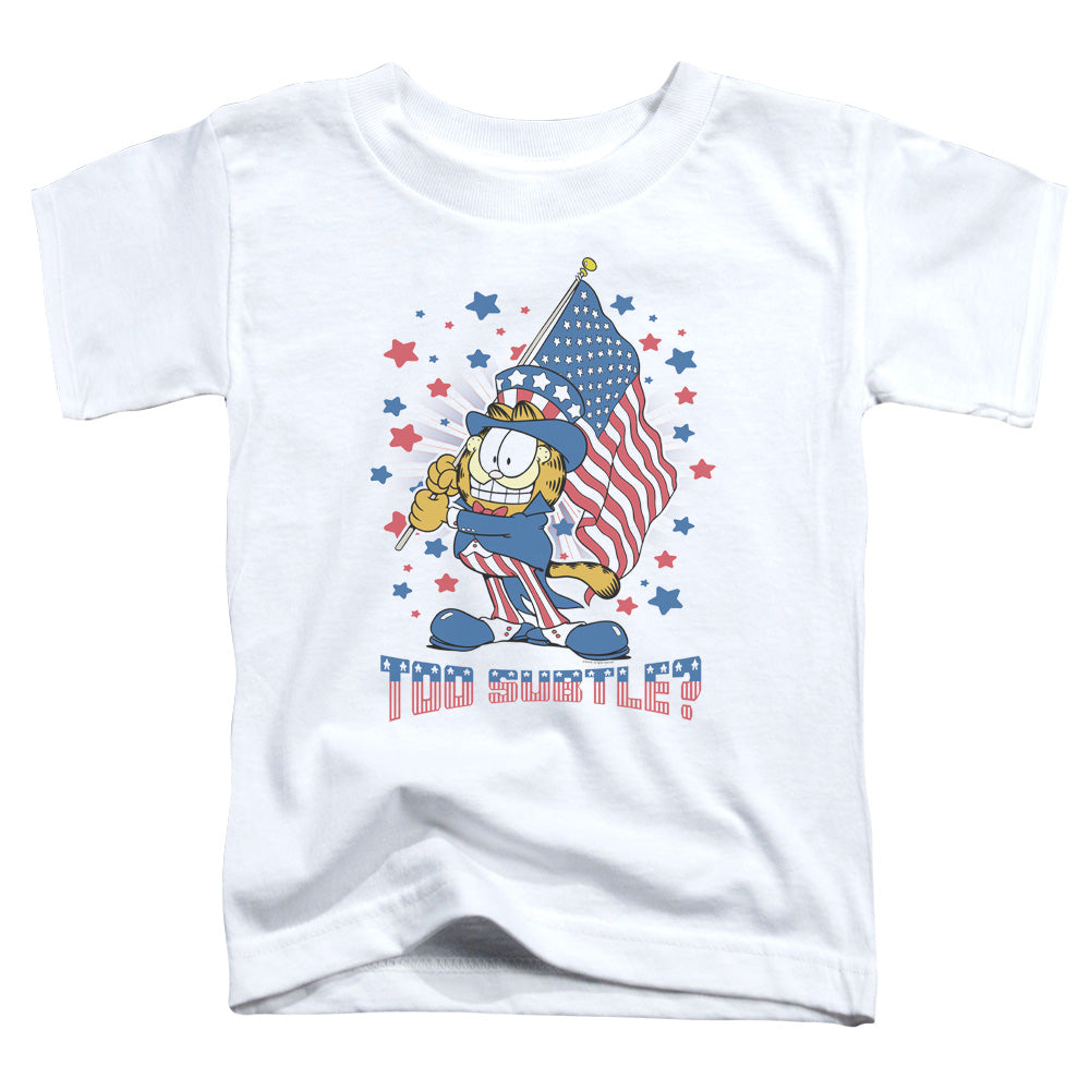 GARFIELD/SUBTLE - S/S TODDLER TEE - WHITE