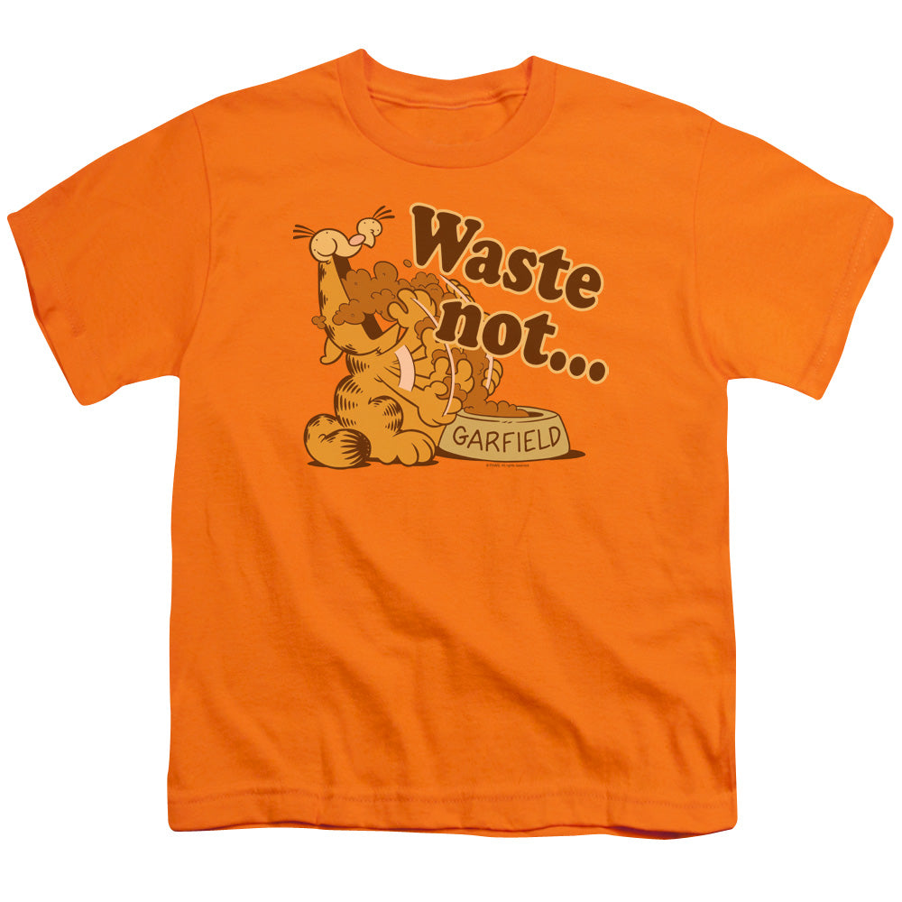 GARFIELD/WASTE NOT - S/S YOUTH 18/1 - ORANGE