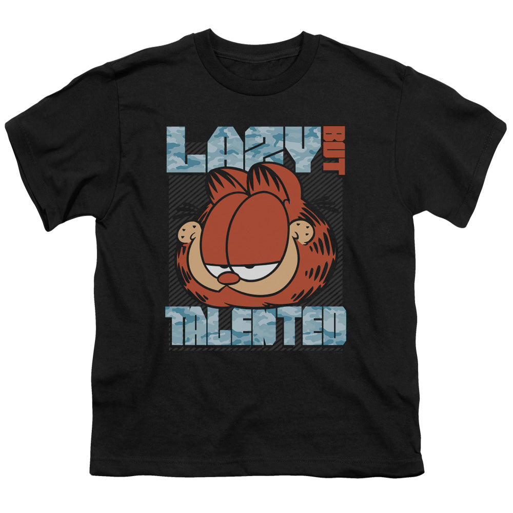 GARFIELD/LAZY BUT TALENTED - S/S YOUTH 18/1 - BLACK