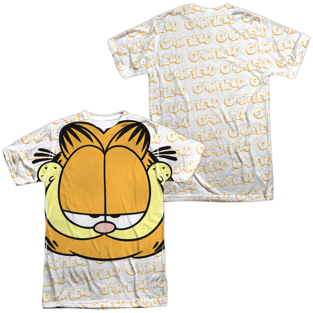 GARFIELD/BIG FACE (FRONT/BACK PRINT) - S/S ADULT POLY CREW - MULTI