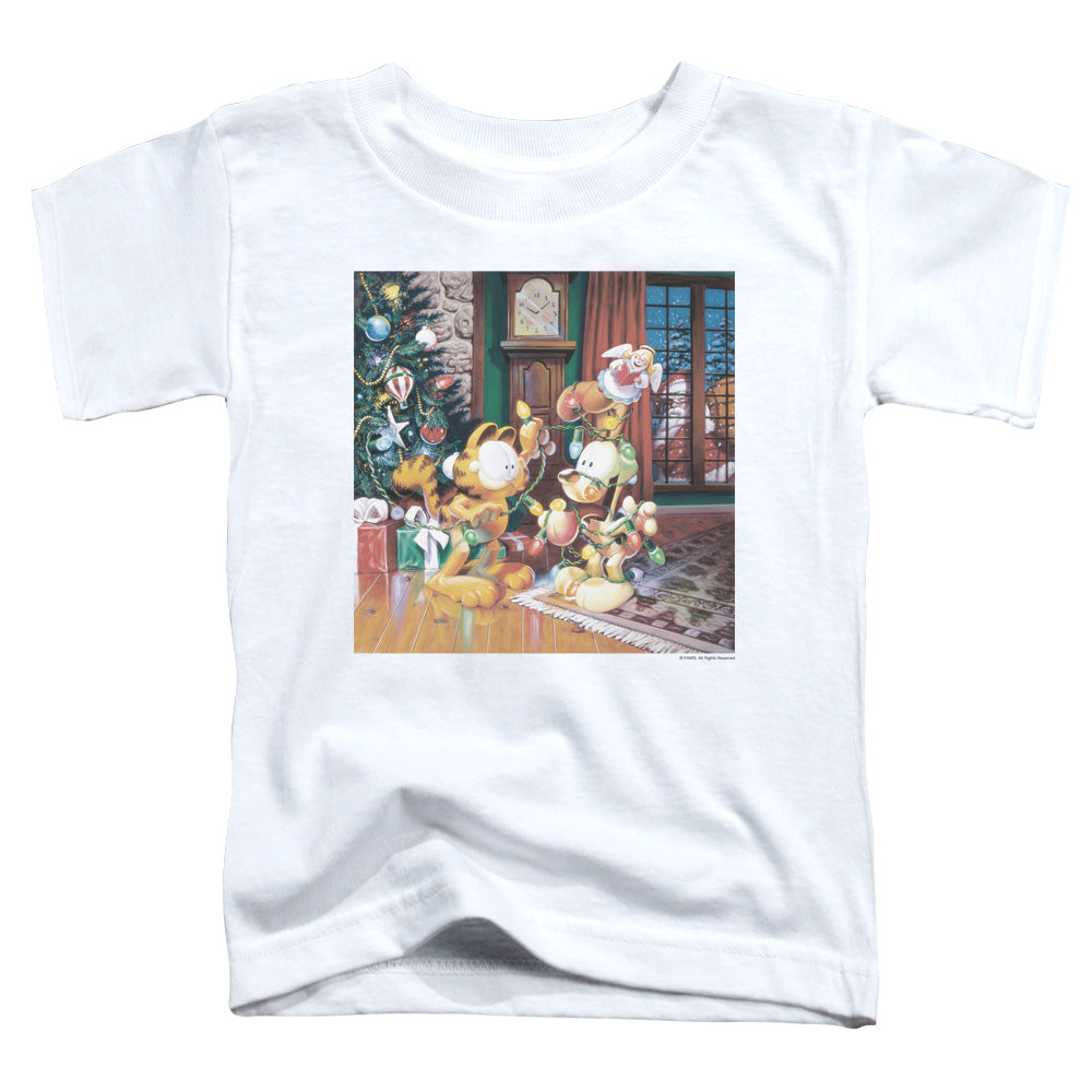 GARFIELD/ODIE TREE - S/S TODDLER TEE - WHITE