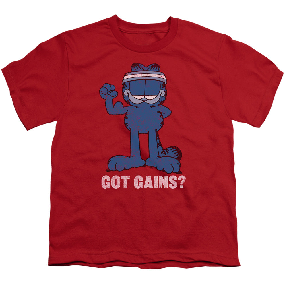 GARFIELD/GOT GAINS - S/S YOUTH 18/1 - RED