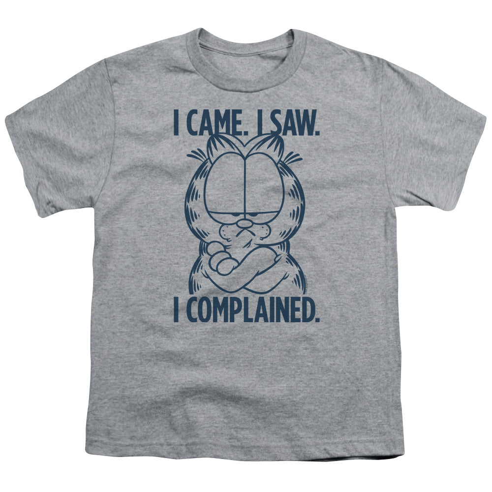 GARFIELD/I COMPLAINED - S/S YOUTH 18/1 - ATHLETIC HEATHER