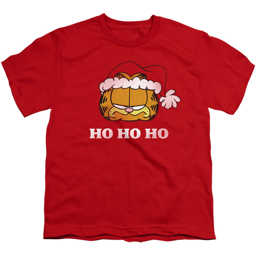 GARFIELD/HO HO HO - S/S YOUTH 18/1 - RED