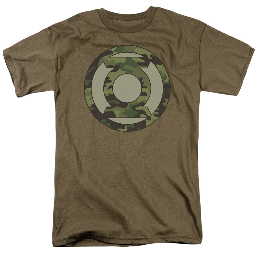 GREEN LANTERN/CAMO LOGO - S/S ADULT 18/1 - SAFARI GREEN