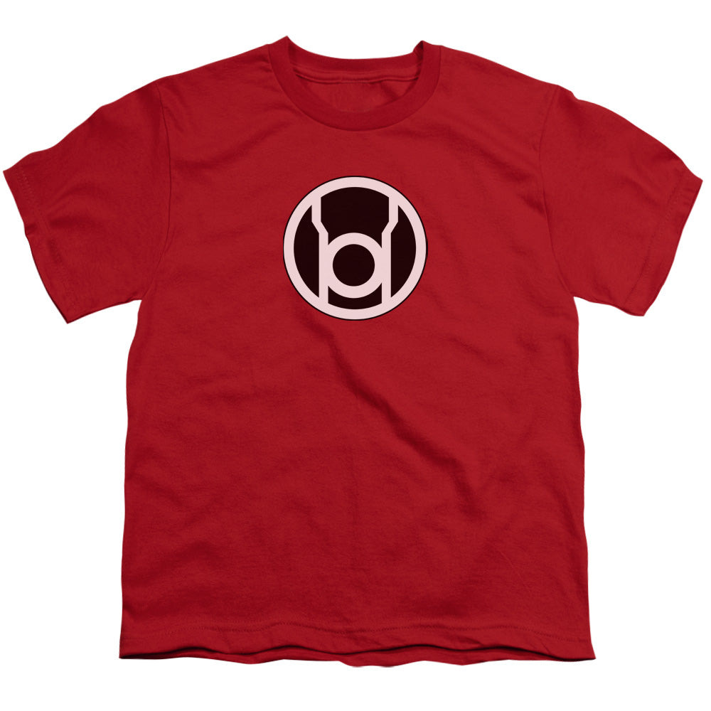 GREEN LANTERN/RED LANTERN LOGO - S/S YOUTH 18/1 - RED