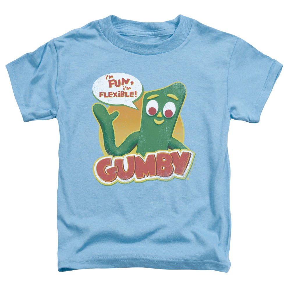 GUMBY/FUN & FLEXIBLE - S/S TODDLER TEE - CAROLINA BLUE