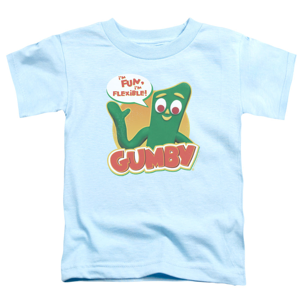 GUMBY/FUN & FLEXIBLE - S/S TODDLER TEE - LIGHT BLUE
