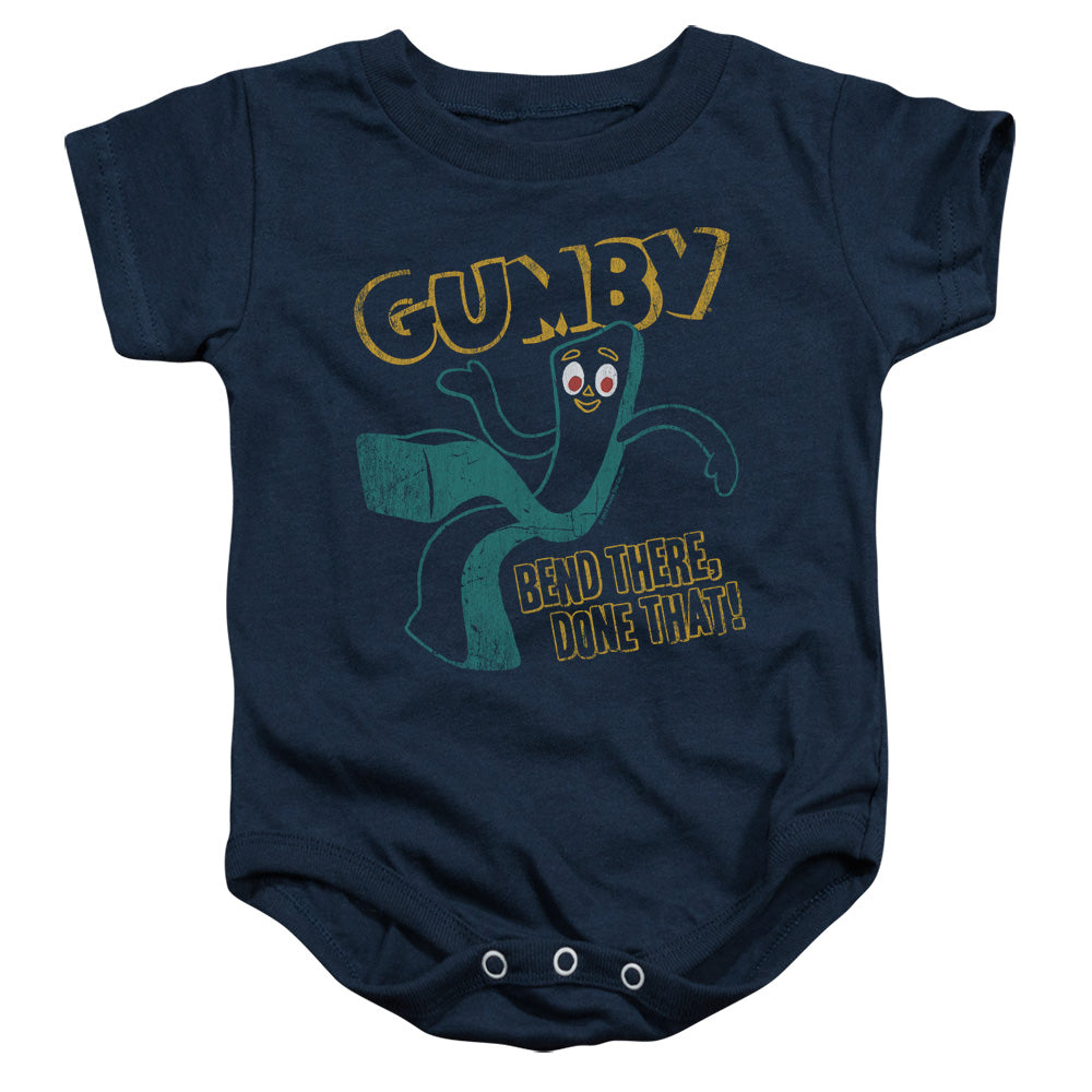 GUMBY/BEND THERE - INFANT SNAPSUIT - NAVY