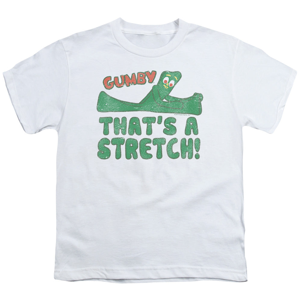 GUMBY/THAT’S A STRETCH - S/S YOUTH 18/1 - WHITE
