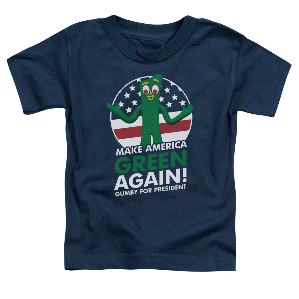 GUMBY/FOR PRESIDENT - S/S TODDLER TEE - NAVY