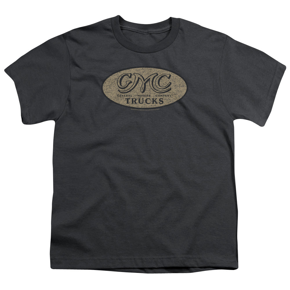 GMC/VINTAGE OVAL LOGO - S/S YOUTH 18/1 - CHARCOAL