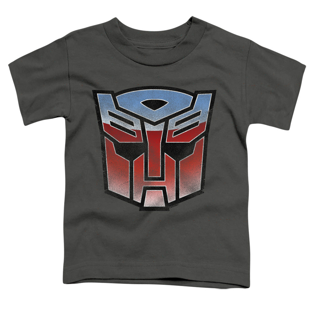 TRANSFORMERS/VINTAGE AUTOBOT LOGO - S/S TODDLER TEE - CHARCOAL