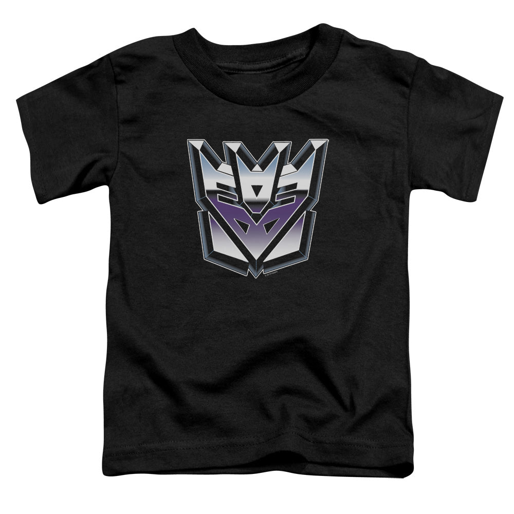 TRANSFORMERS/DECEPTICON AIRBRUSH LOGO - S/S TODDLER TEE - BLACK