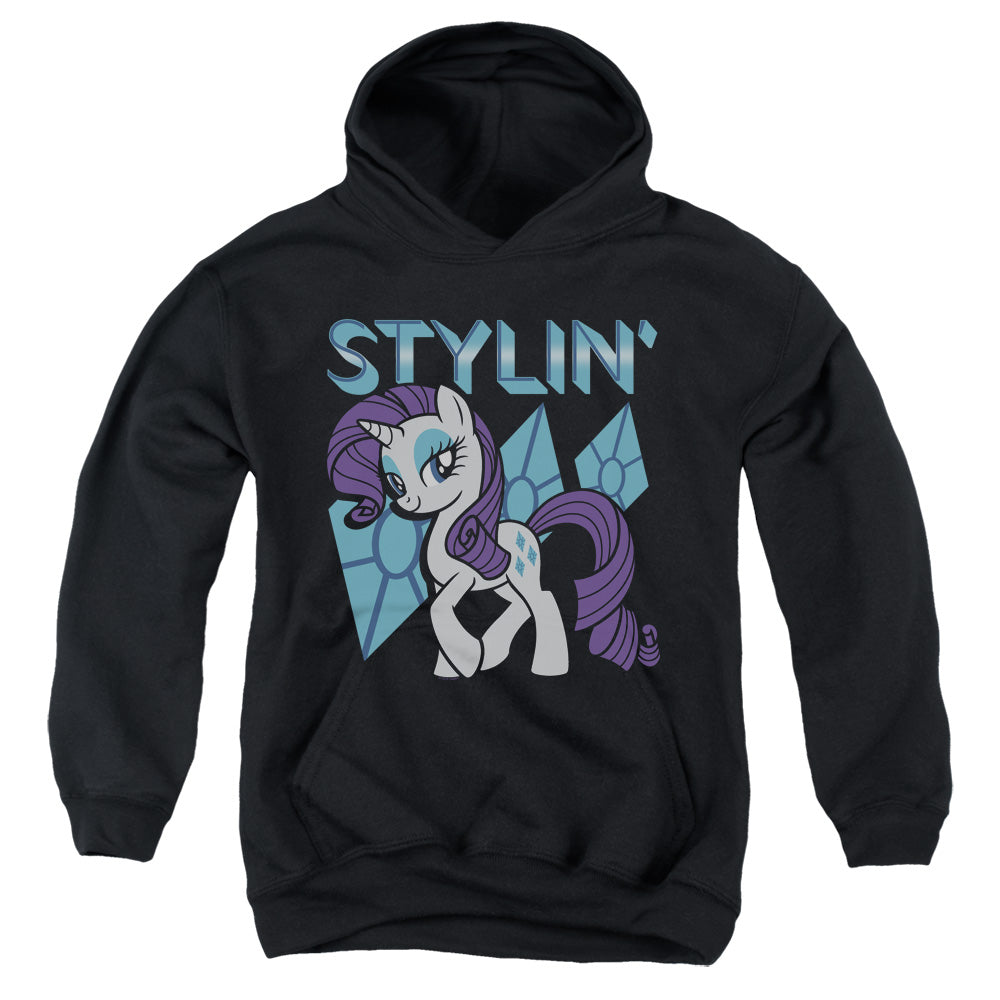 MY LITTLE PONY TV/STYLIN - YOUTH PULLOVER HOODIE - BLACK