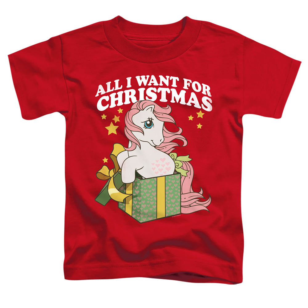 MY LITTLE PONY RETRO/ALL I WANT - S/S TODDLER TEE - RED