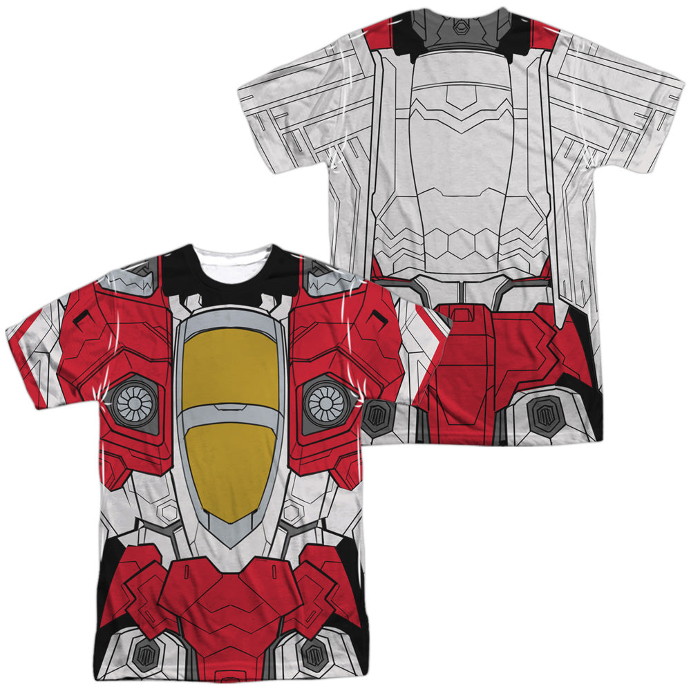 TRANSFORMERS/STARSCREAM COSTUME (FRONT/BACK PRINT) - S/S ADULT POLY CREW - MULTI