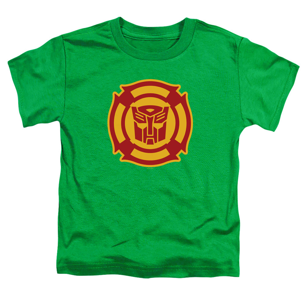 TRANSFORMERS/RESCUE BOTS LOGO - S/S TODDLER TEE - KELLY GREEN