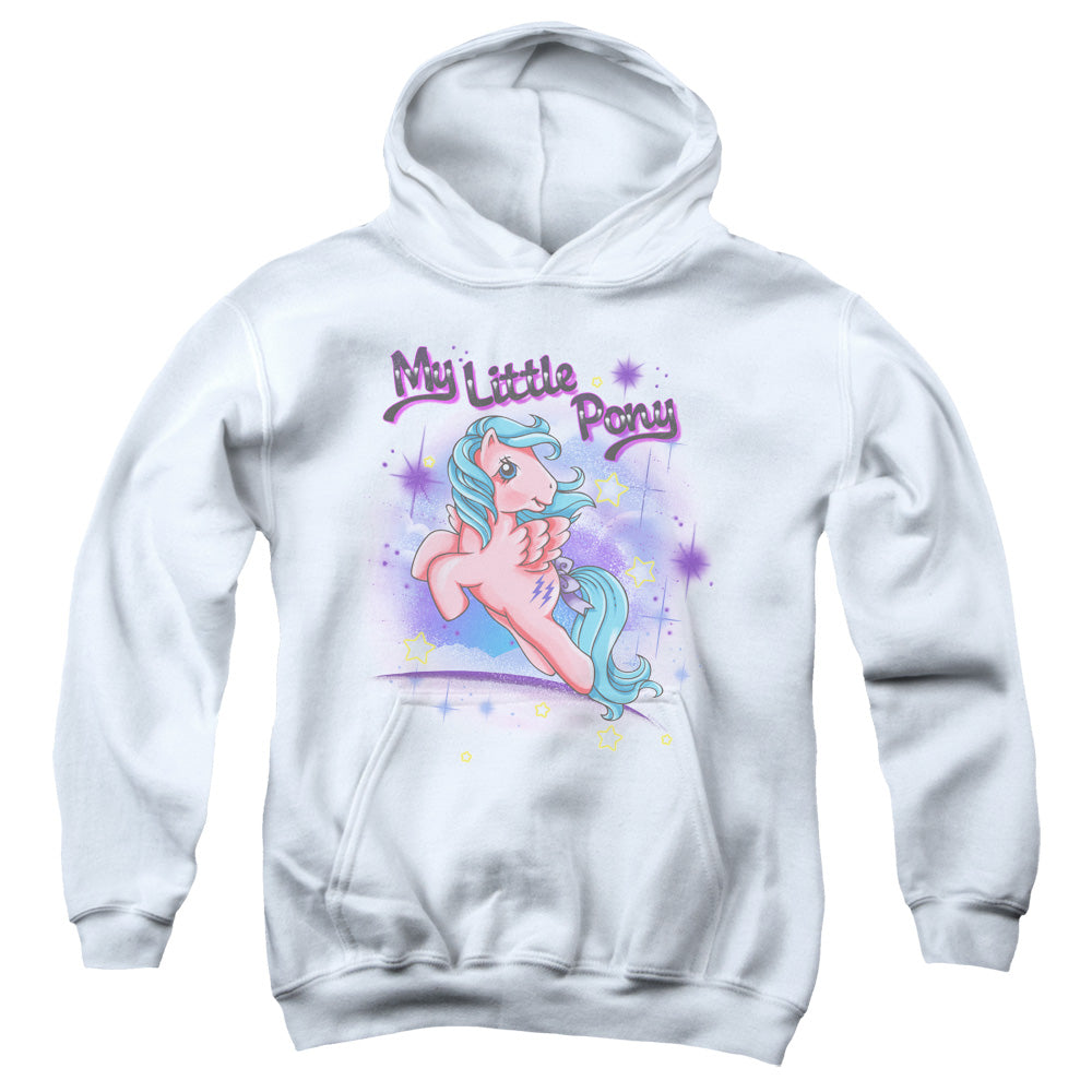 MY LITTLE PONY RETRO/FIREFLY - YOUTH PULLOVER HOODIE - WHITE