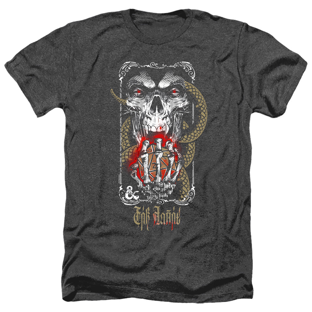 DUNGEONS AND DRAGONS/LICH FOR CHAOS - ADULT HEATHER - BLACK