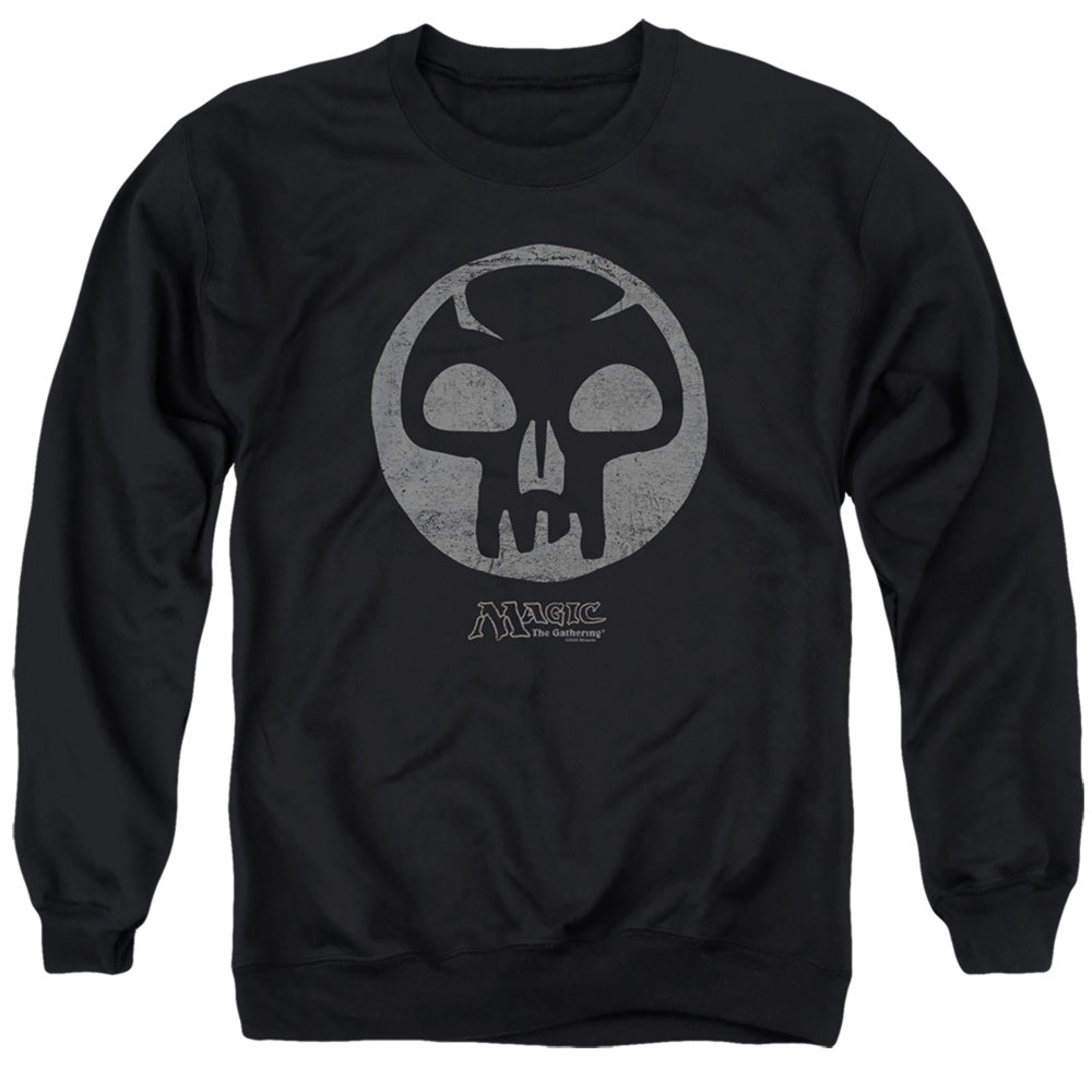 MAGIC THE GATHERING/BLACK SYMBOL - ADULT CREWNECK SWEATSHIRT - BLACK