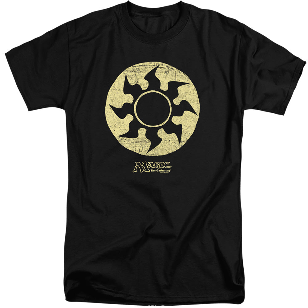 MAGIC THE GATHERING/WHITE SYMBOL - S/S ADULT TALL 18/1 - BLACK