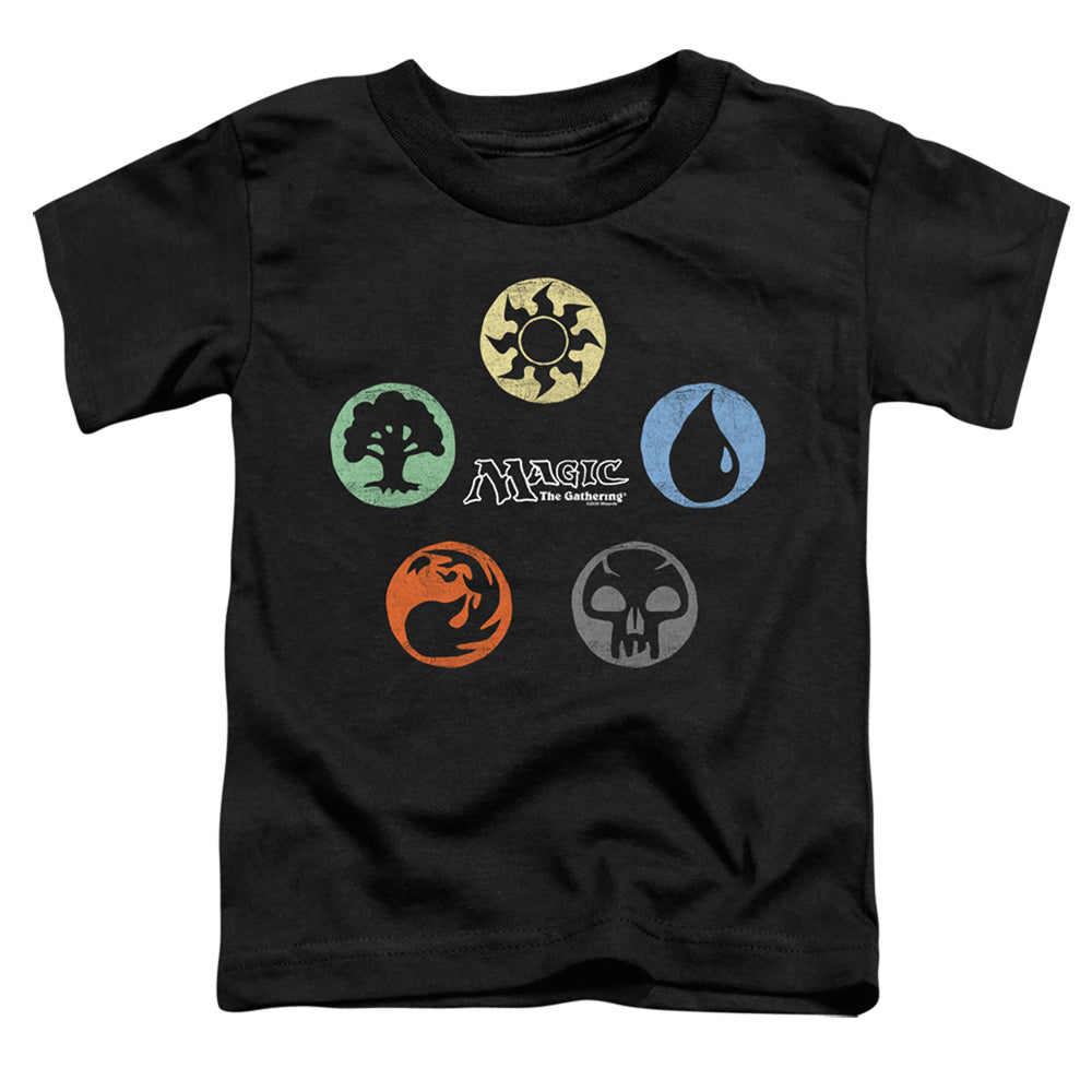 MAGIC THE GATHERING/5 COLORS - S/S TODDLER TEE - BLACK